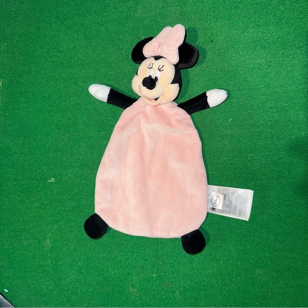 Disney Baby Minnie Mouse pink velour security blanket/lovey, sold‎ by H&M